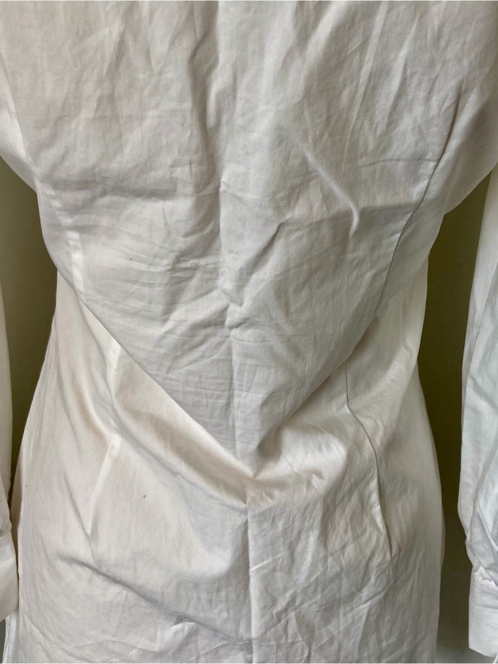Lush White Classic Shirt Dress - Picture 5 of 10